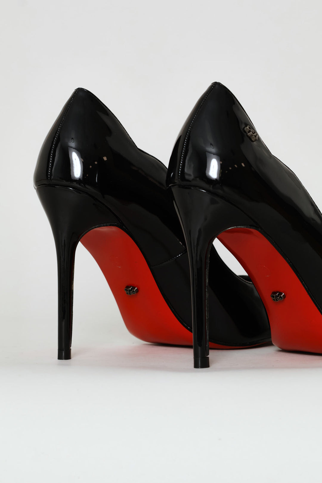 Lola 1 Scalloped Patent Stiletto - Black