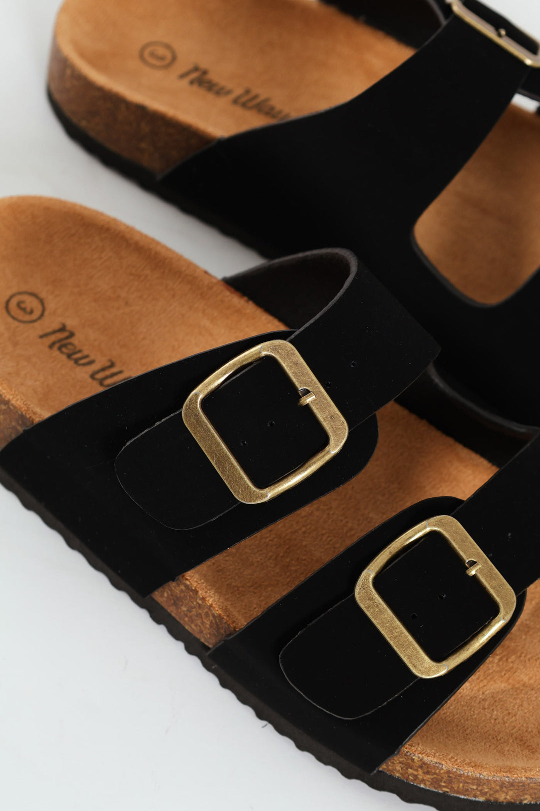 Boys Double Buckle Health Sandal - Black