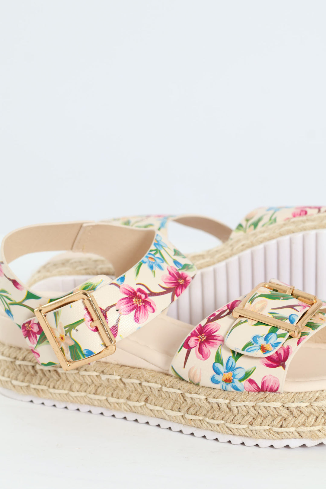 Floral Espadrille Platform Sandal - Multi