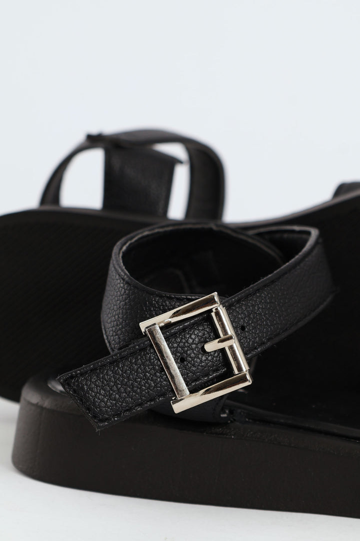 Girls Chunky Sandal - Black