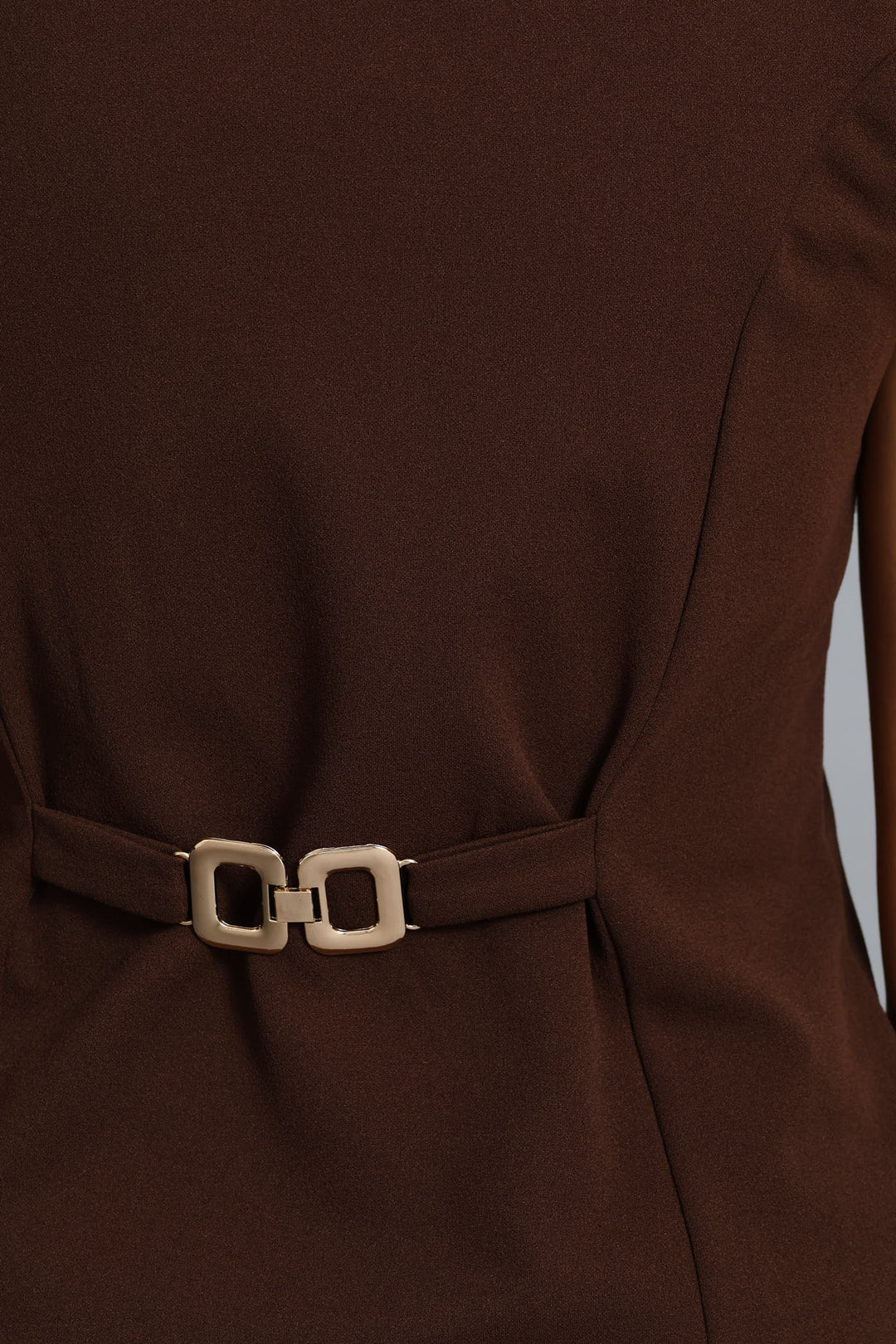 Fancy Button Waistcoat - Chocolate