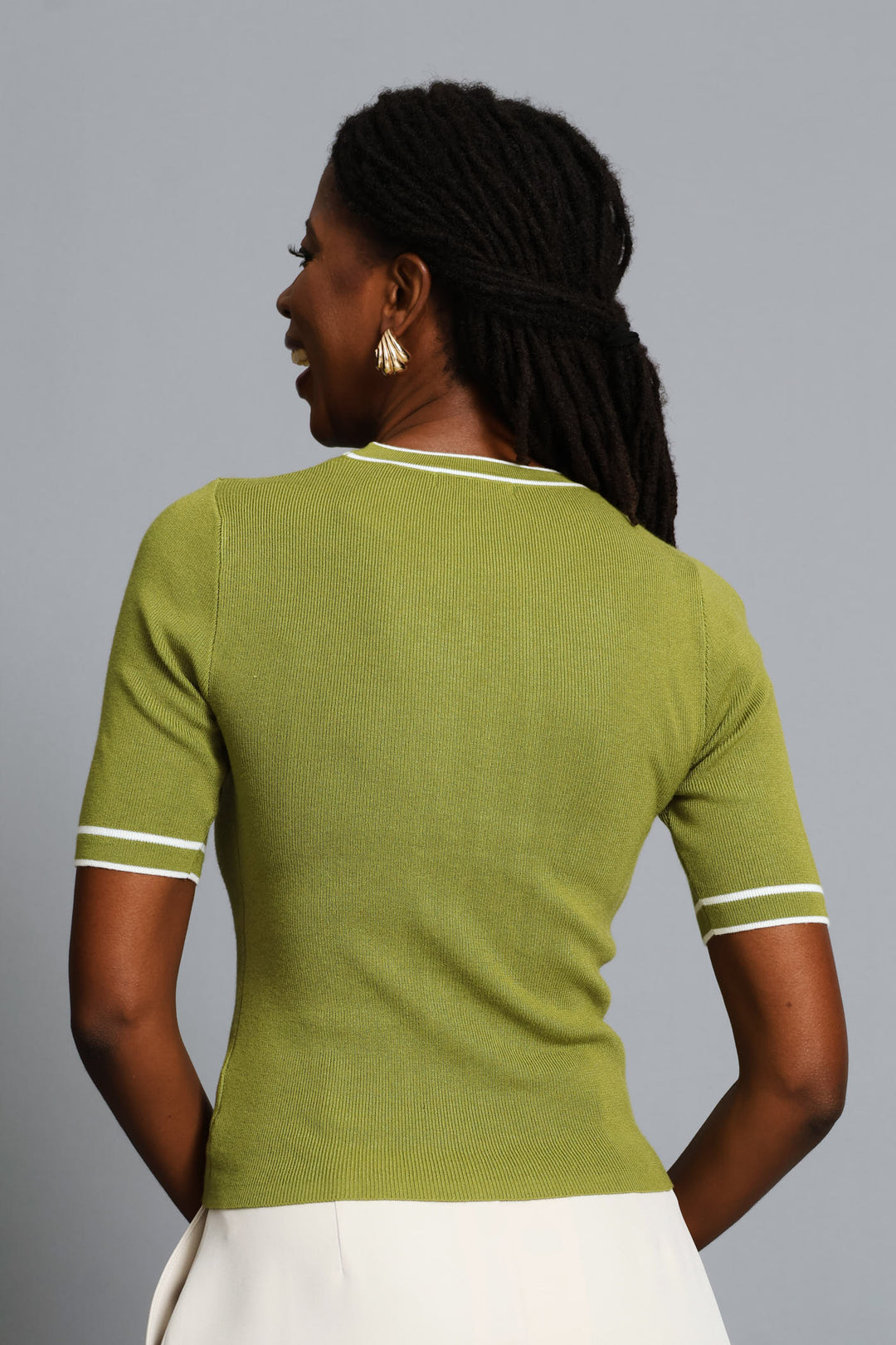 Double Tipped Pullover - Chartreuse