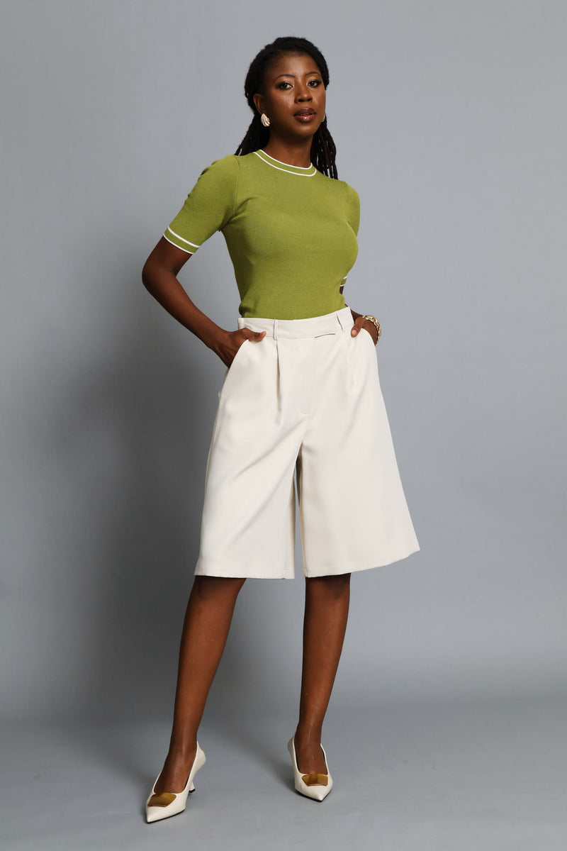 Double Tipped Pullover - Chartreuse