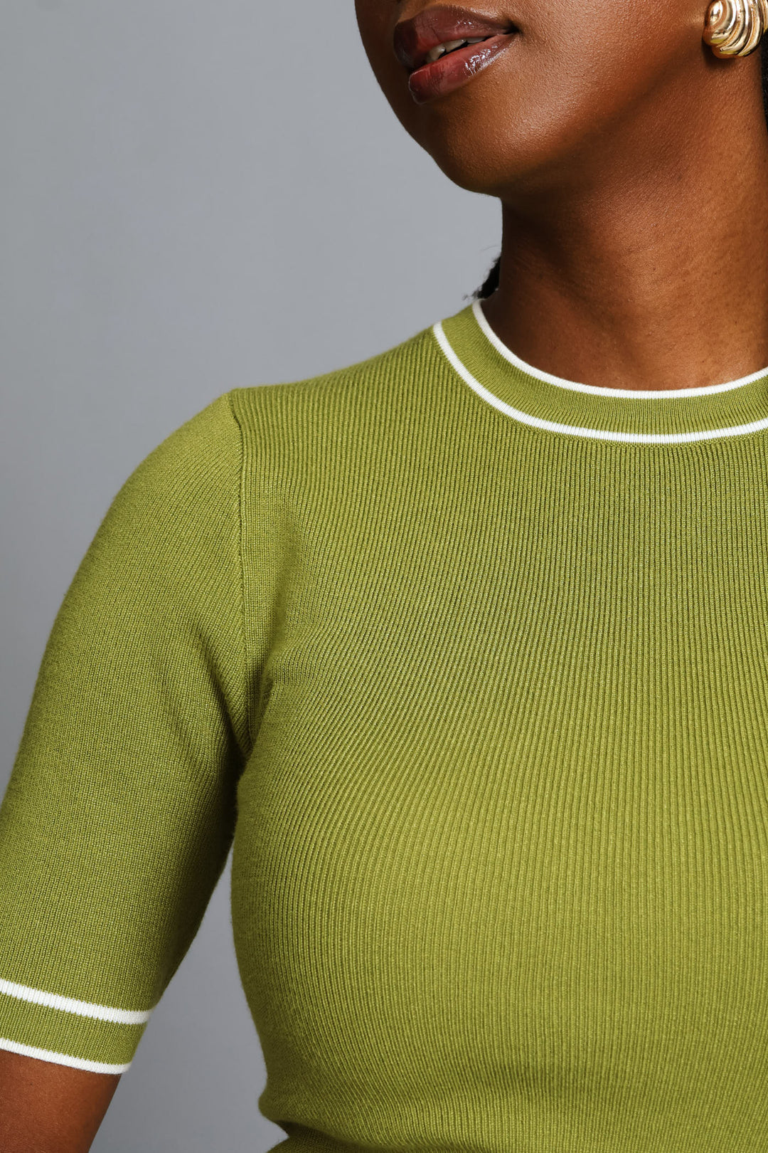 Double Tipped Pullover - Chartreuse