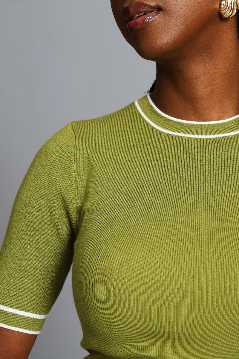 Double Tipped Pullover - Chartreuse