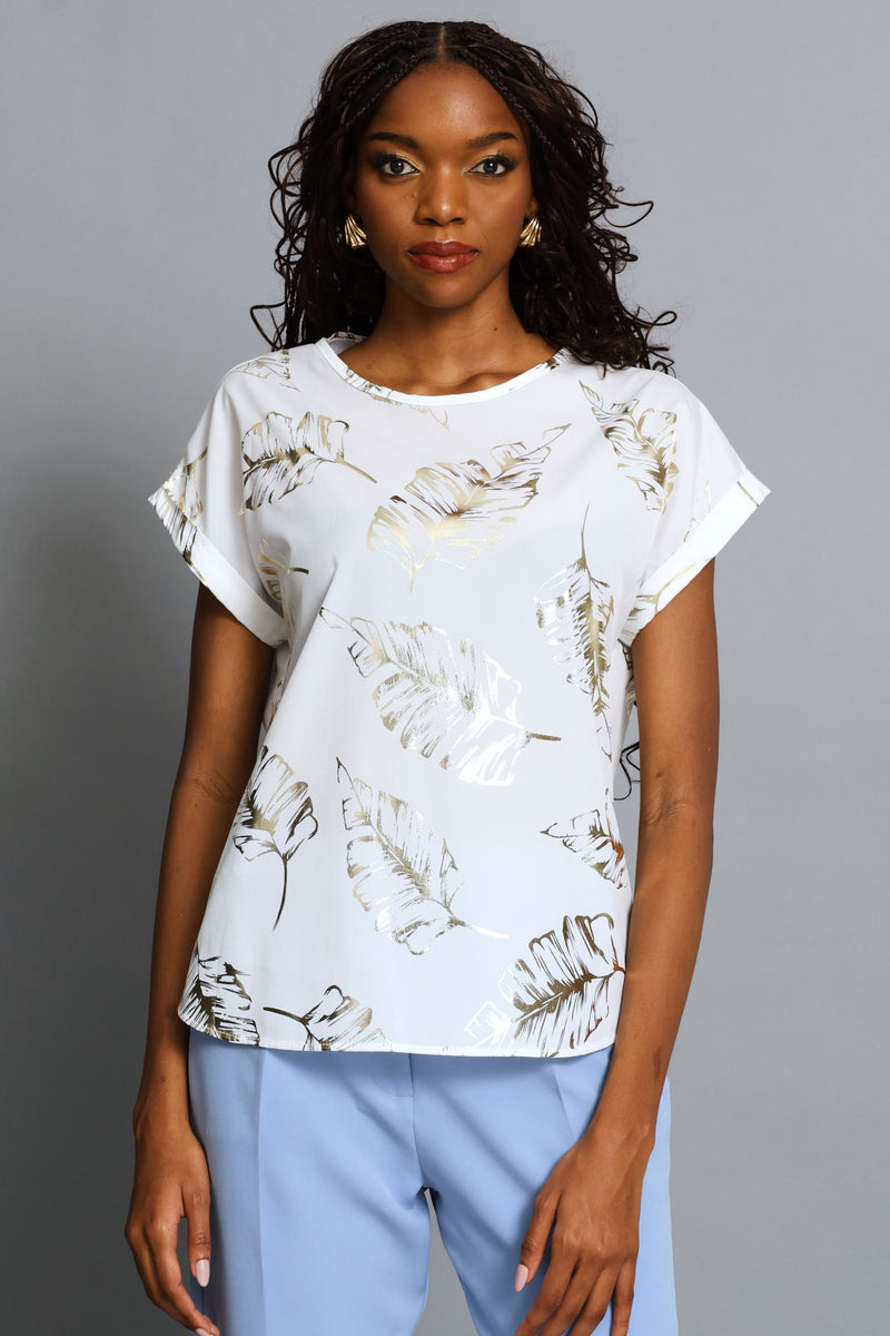 Short Sleeve Formal Tee - Cream