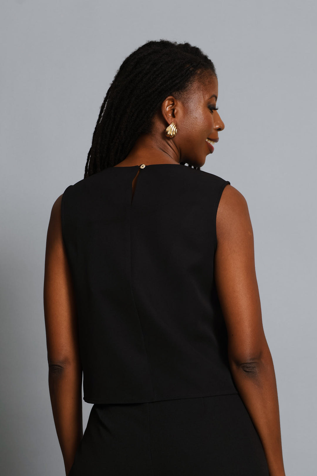 Shell Trim Top - Black