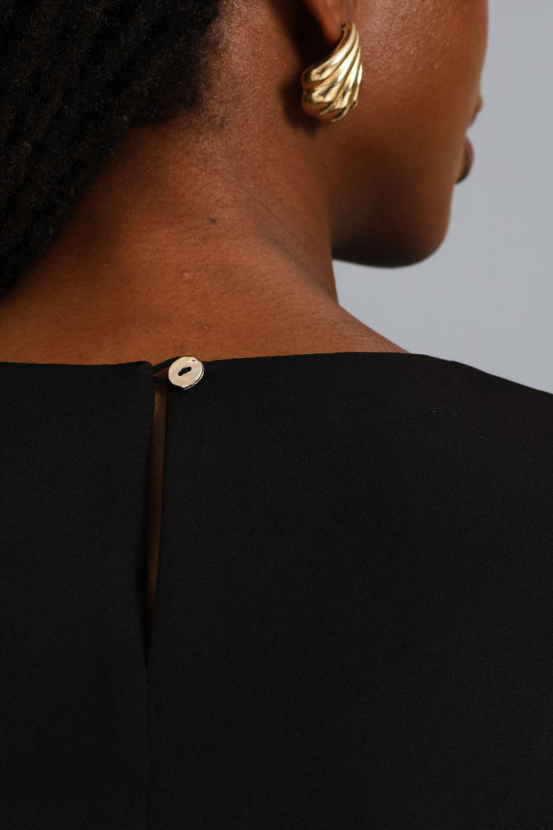 Shell Trim Top - Black