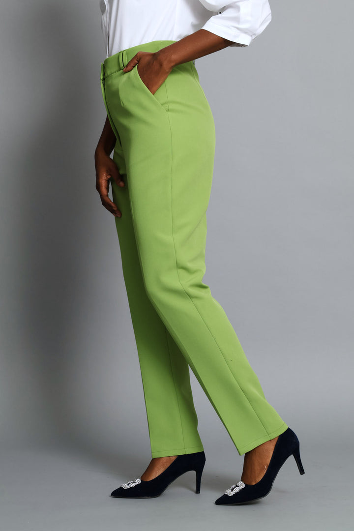 Double Belt Loop Tapered Leg Pant - Chartreuse