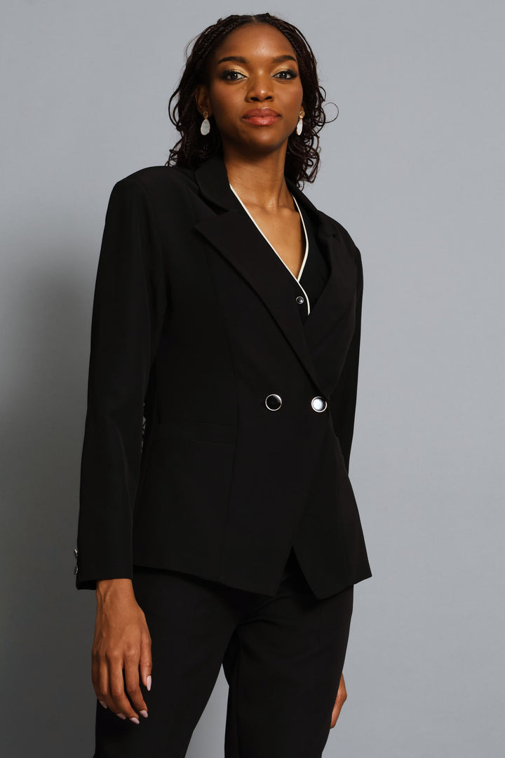 Double Work Blazer - Black