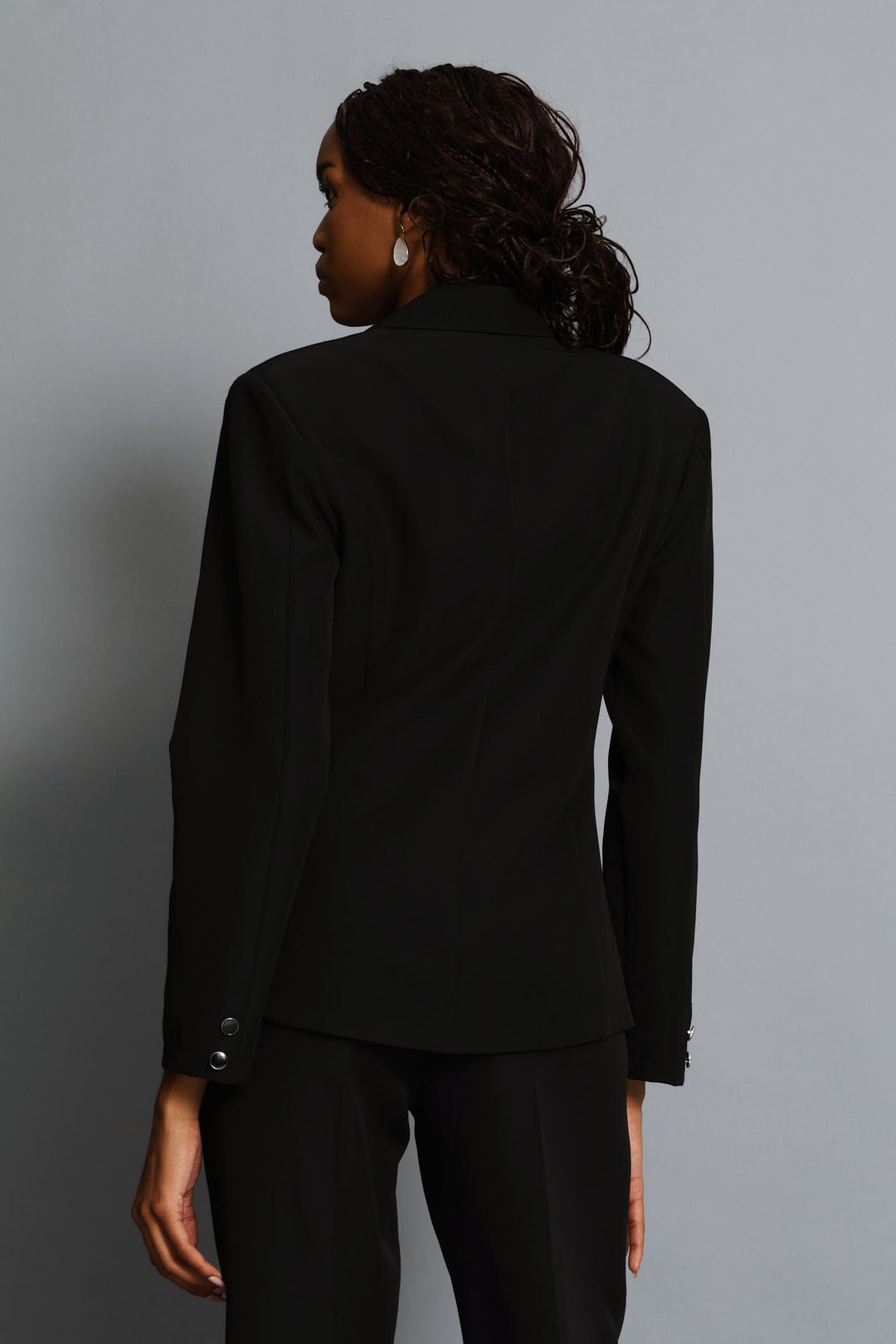Double Work Blazer - Black