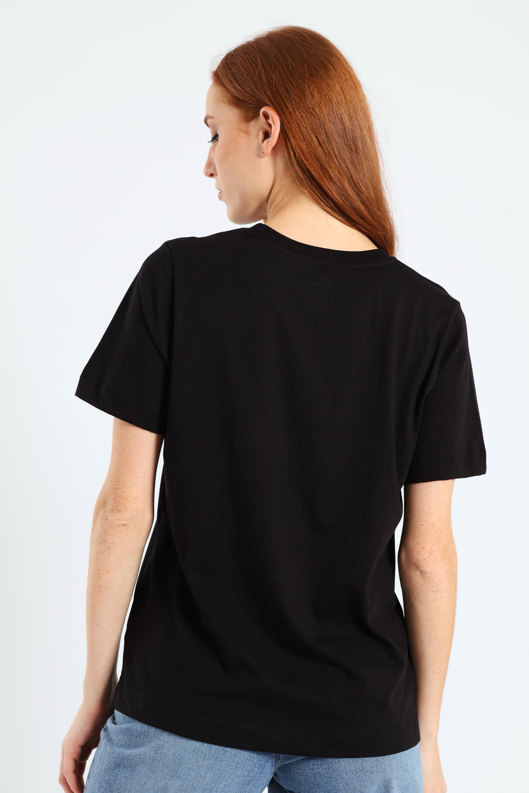 Cotton Boxy Tee - Black