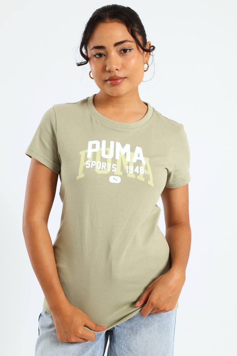 Varsity Graphic Tee - Fatigue