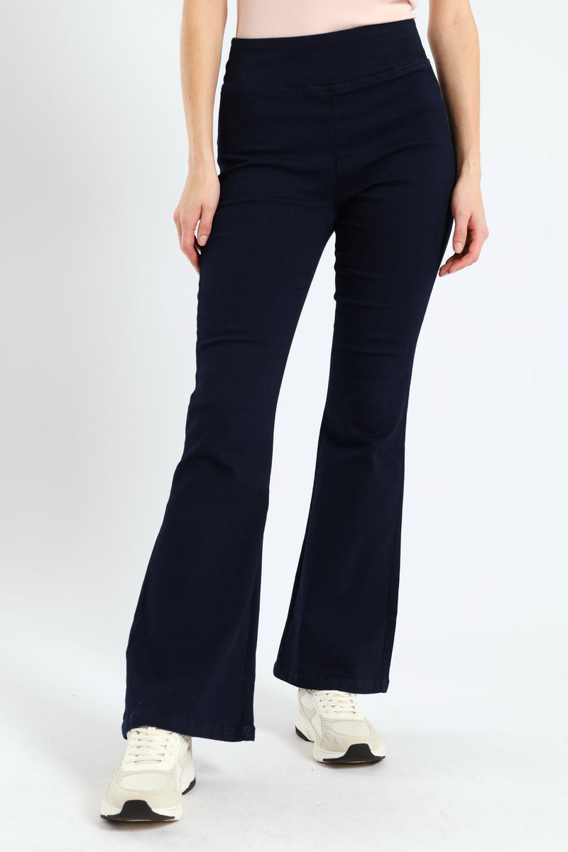Flare Leg Jegging - Dark Wash