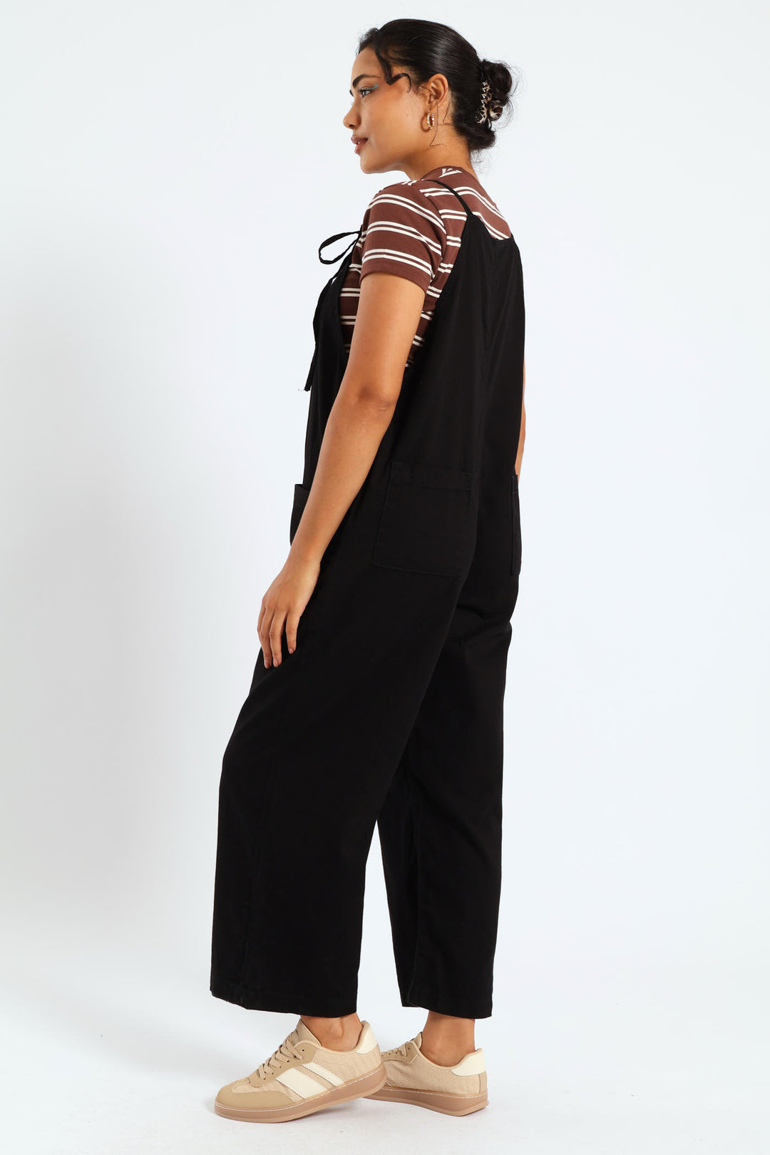 Wash Pocket Jumpsuit - Black
