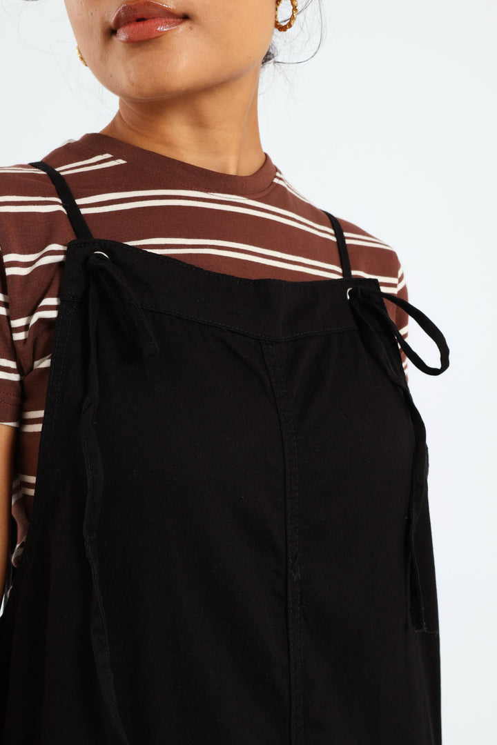 Wash Pocket Jumpsuit - Black