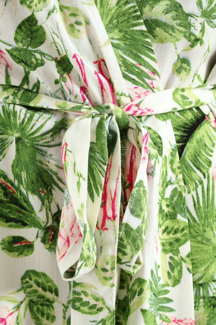 Jungle Linen Gown  - Multi