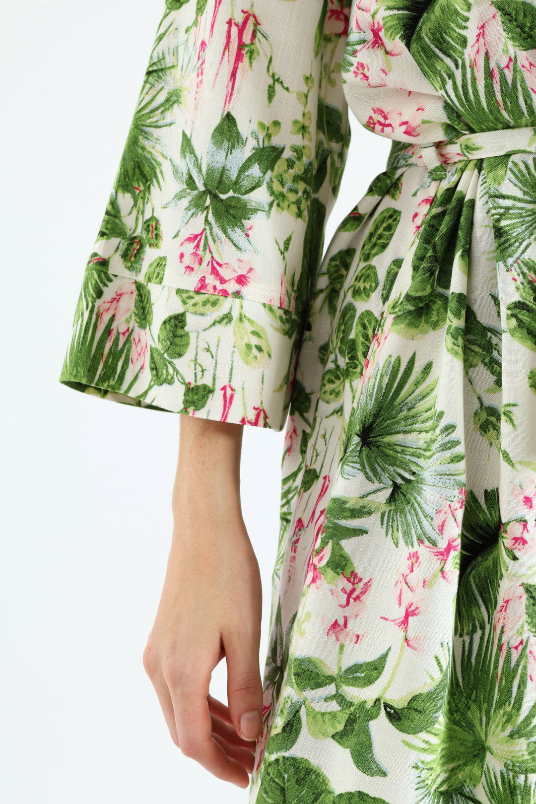 Jungle Linen Gown  - Multi