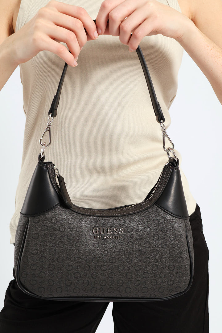 Berkton Mini Top Zip Bag - Charcoal