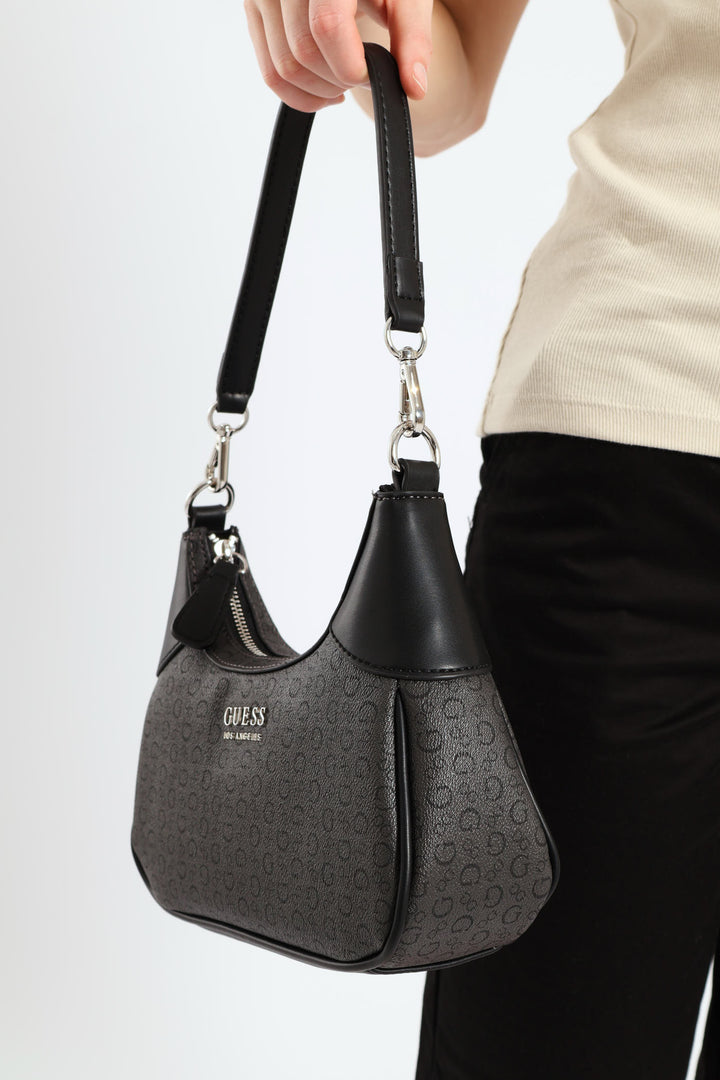 Berkton Mini Top Zip Bag - Charcoal