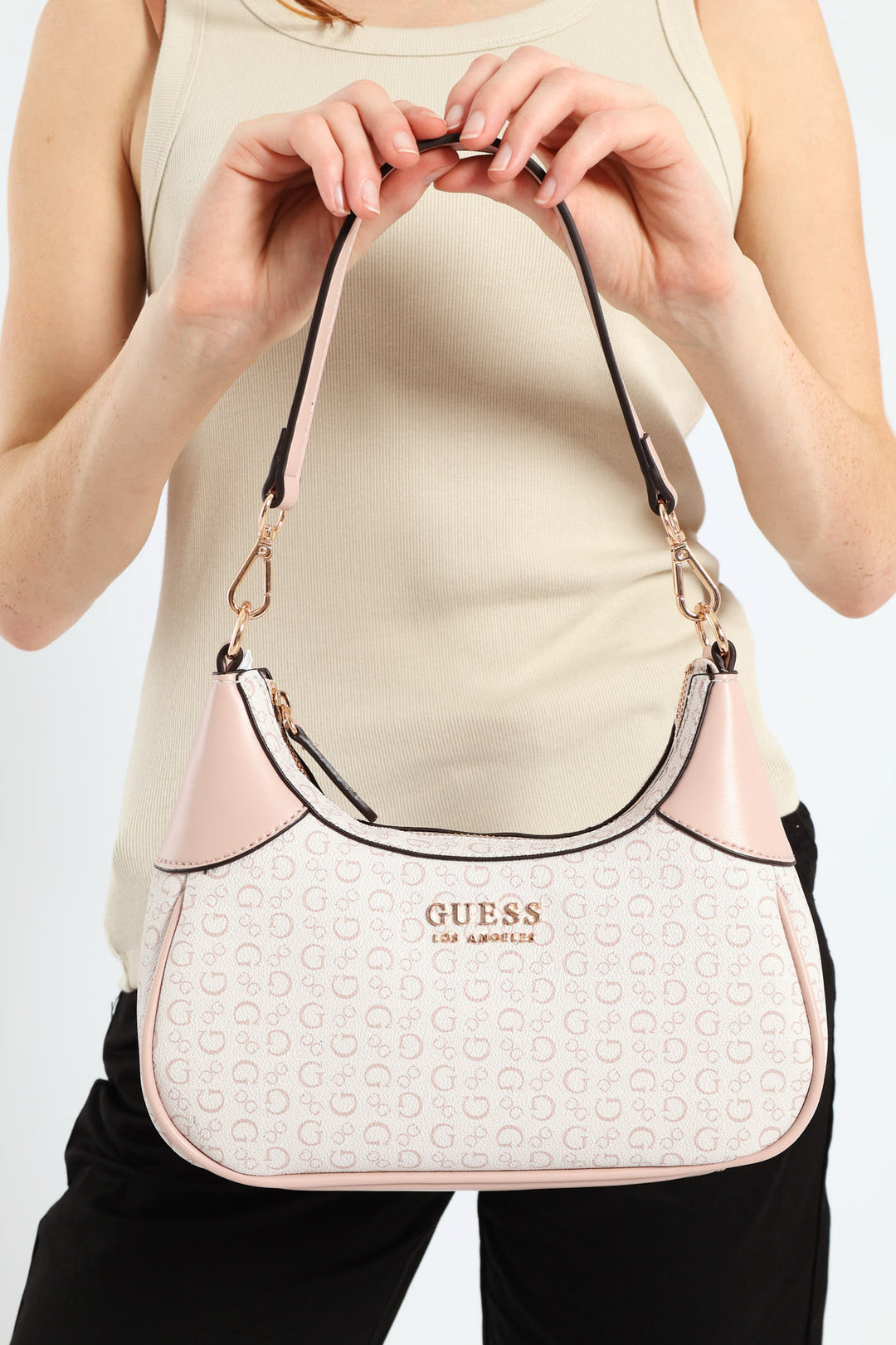 Berkton Mini Top Zip Bag - Blush