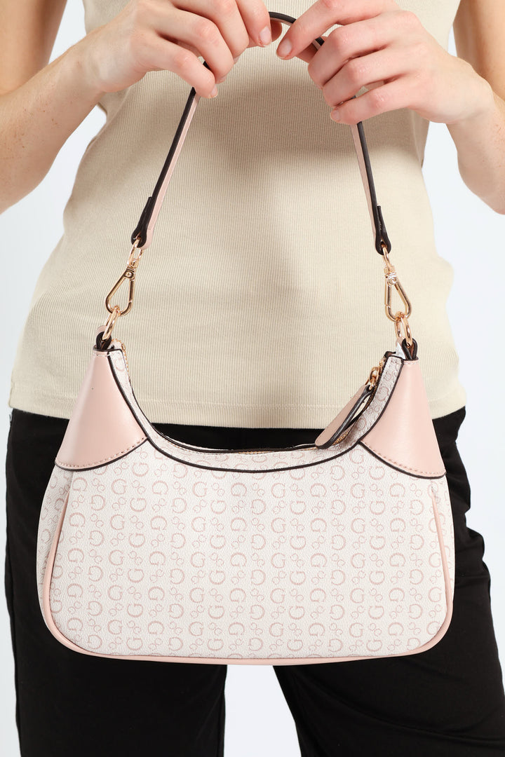 Berkton Mini Top Zip Bag - Blush