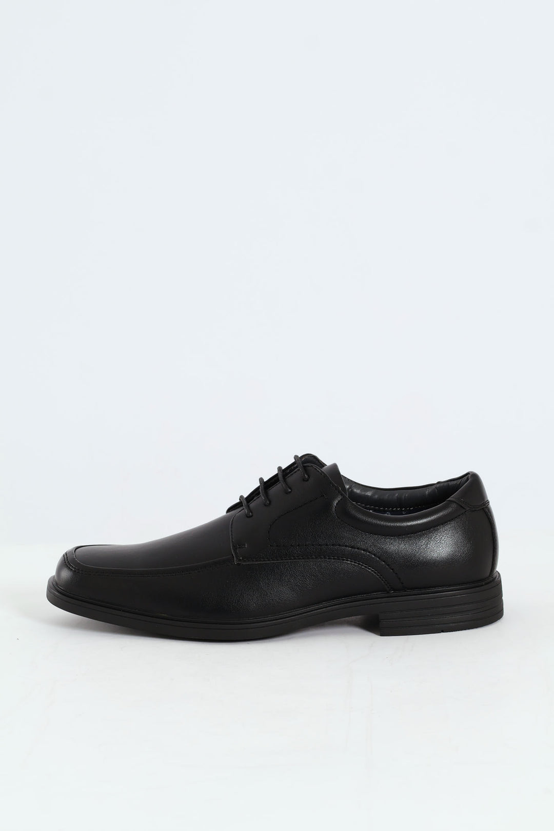 Lace Up Square Toe Formal Shoe - Black