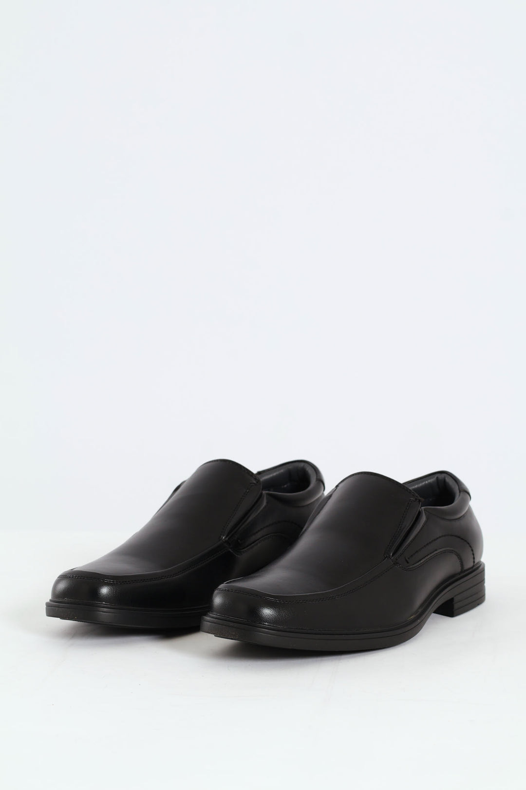 Mens Slip On Square Toe Formal Shoe - Black Edgars Mens Slip On Square Toe Formal Shoe - Black Edgars