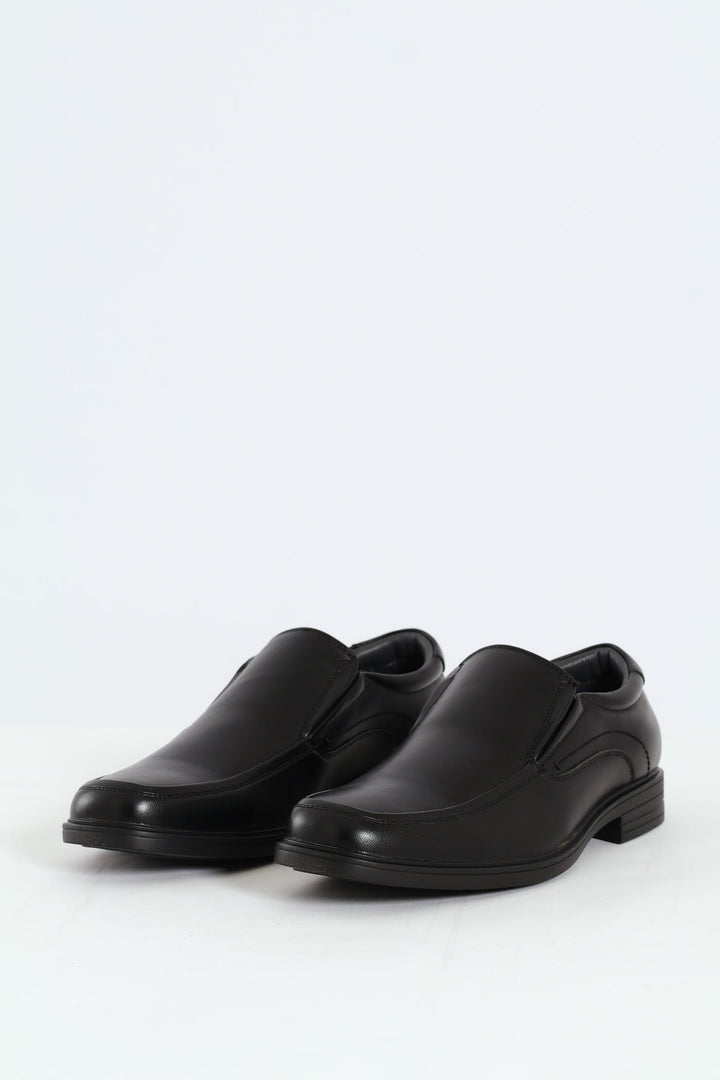 Slip On Square Toe Formal Shoe - Black