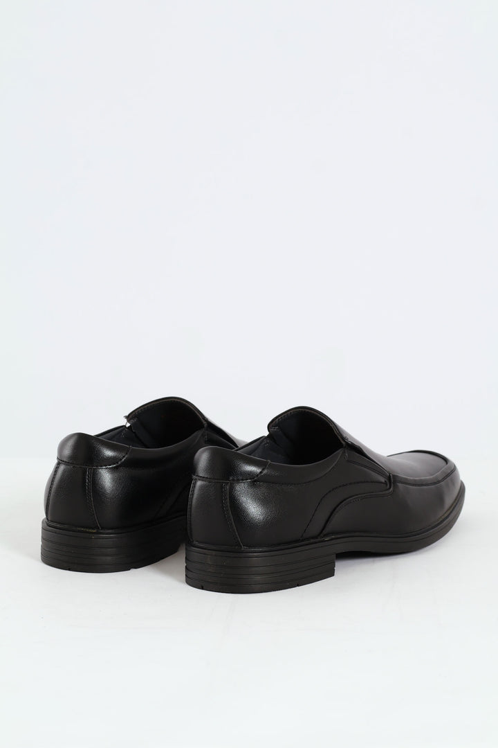 Slip On Square Toe Formal Shoe - Black