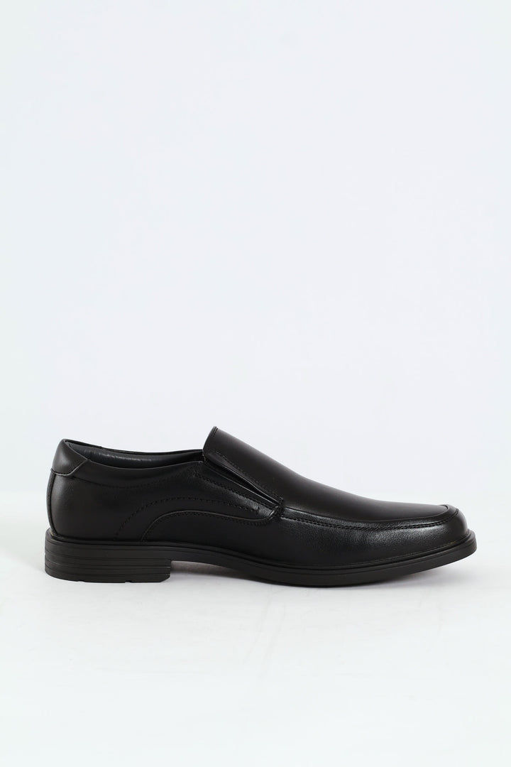 Slip On Square Toe Formal Shoe - Black
