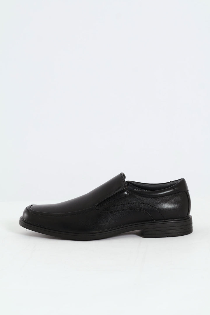 Slip On Square Toe Formal Shoe - Black