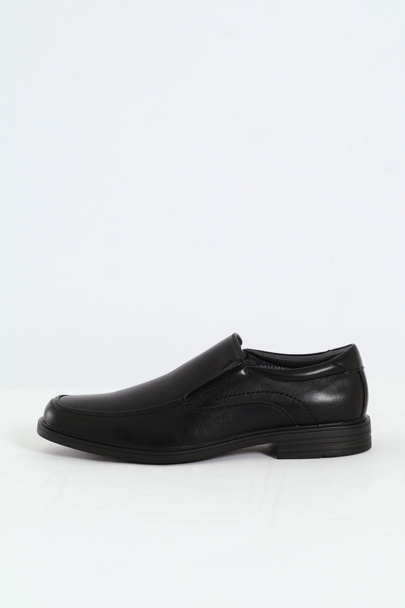 Slip On Square Toe Formal Shoe - Black