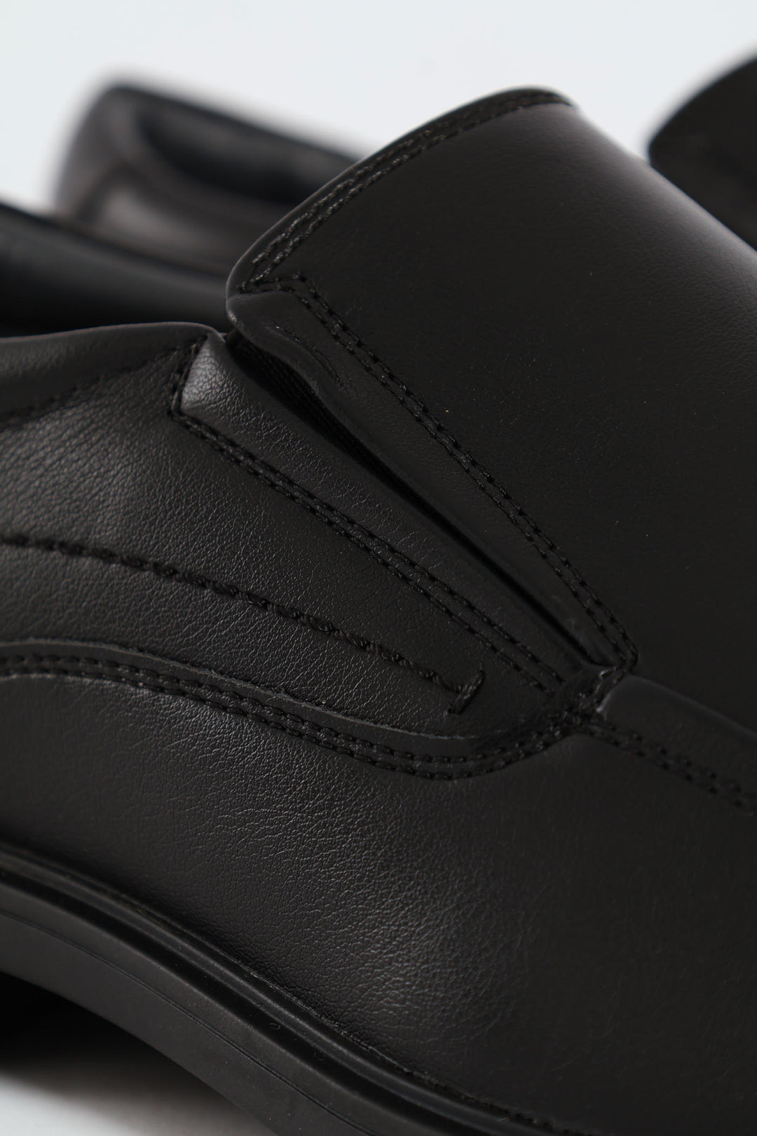 Slip On Square Toe Formal Shoe - Black