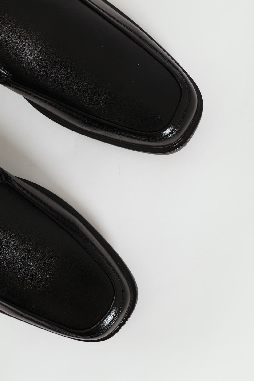 Slip On Square Toe Formal Shoe - Black