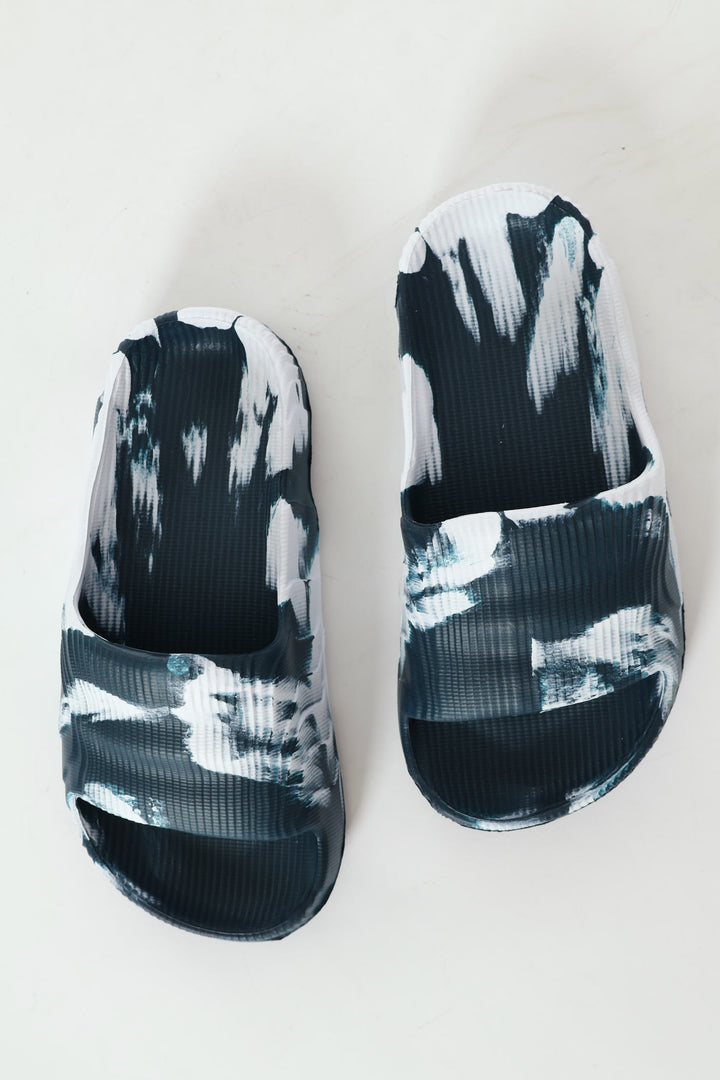 Boys 3D Moulded Slide - Teal