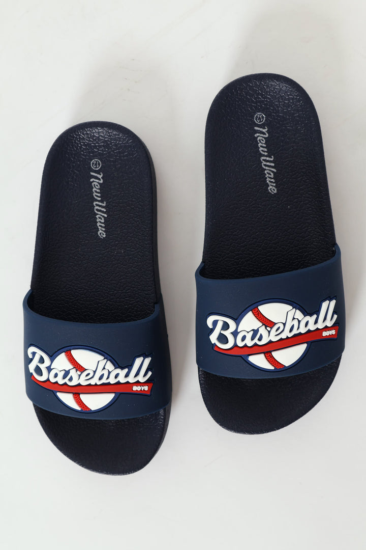 Boys Baseball Pool Slide - Navy