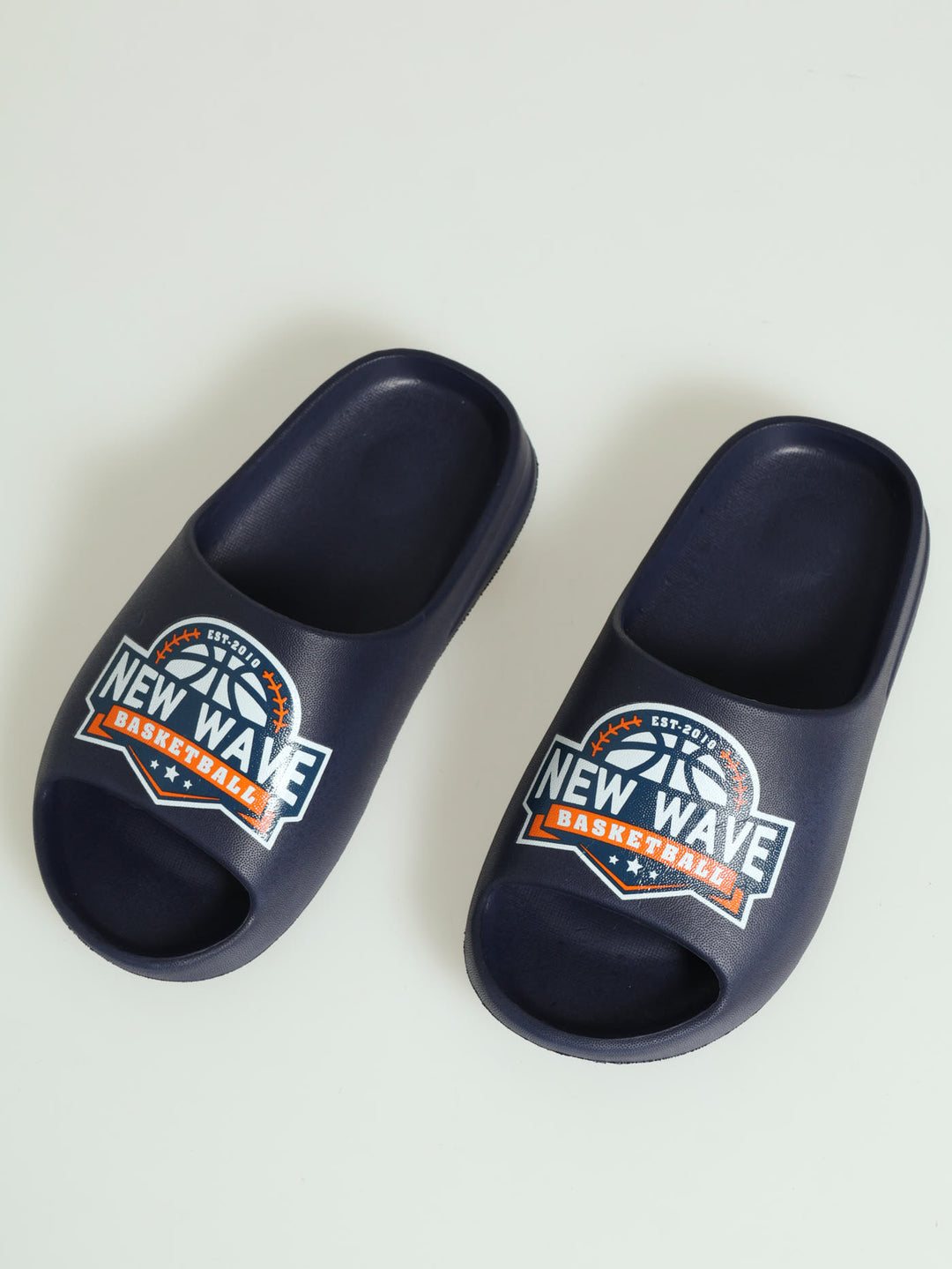 Boys Basketball Slide Sandal - Navy