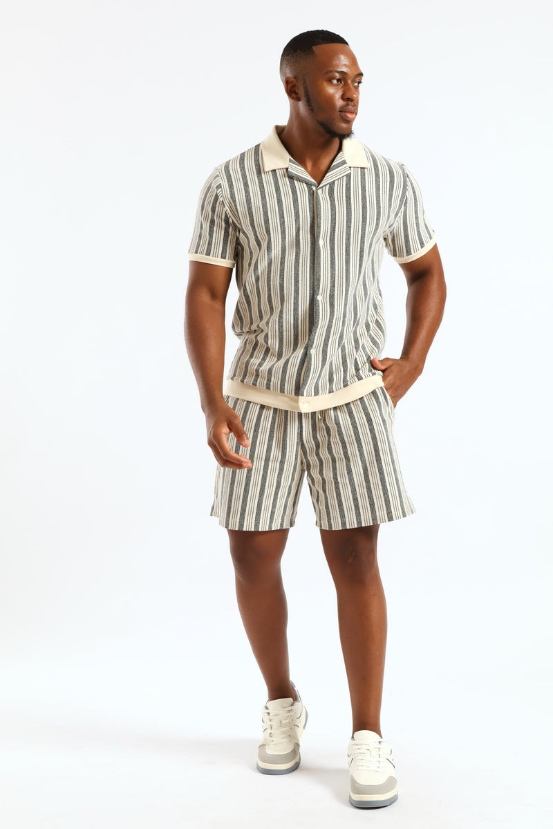 Surf Int Stripe Shirt - Off White