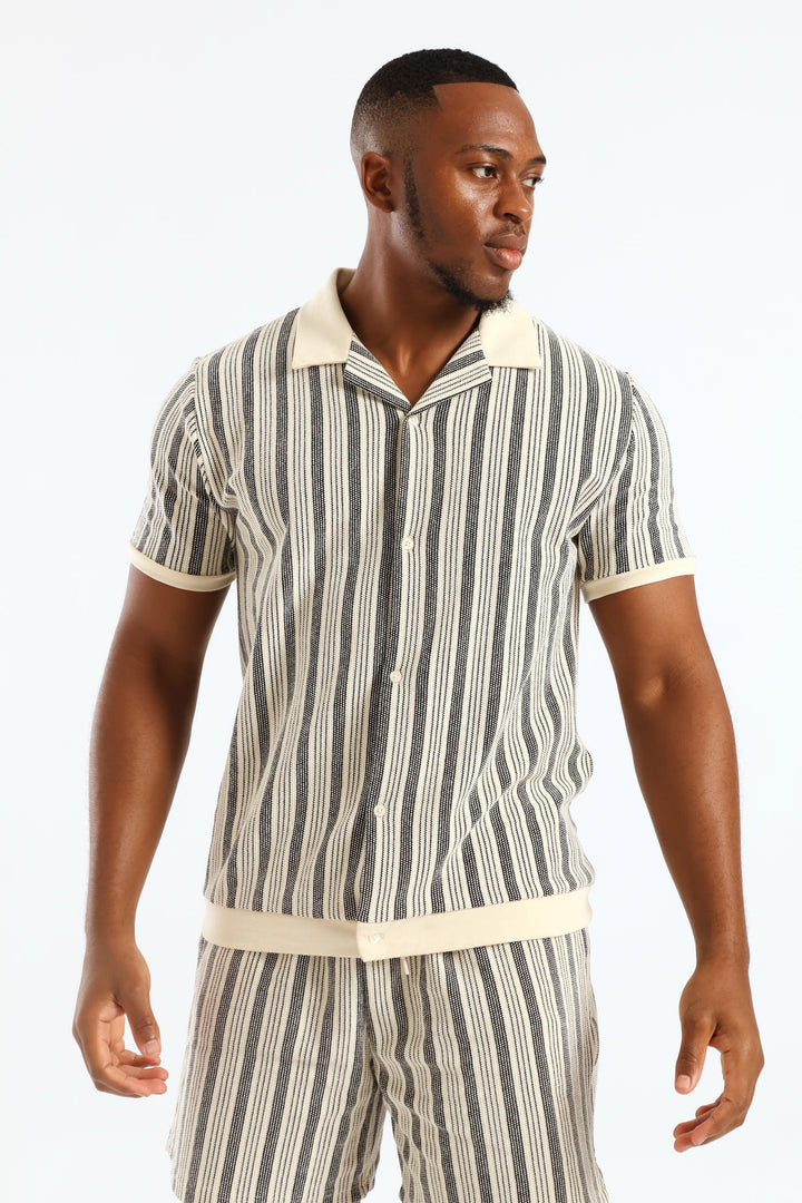 Surf Int Stripe Shirt - Off White