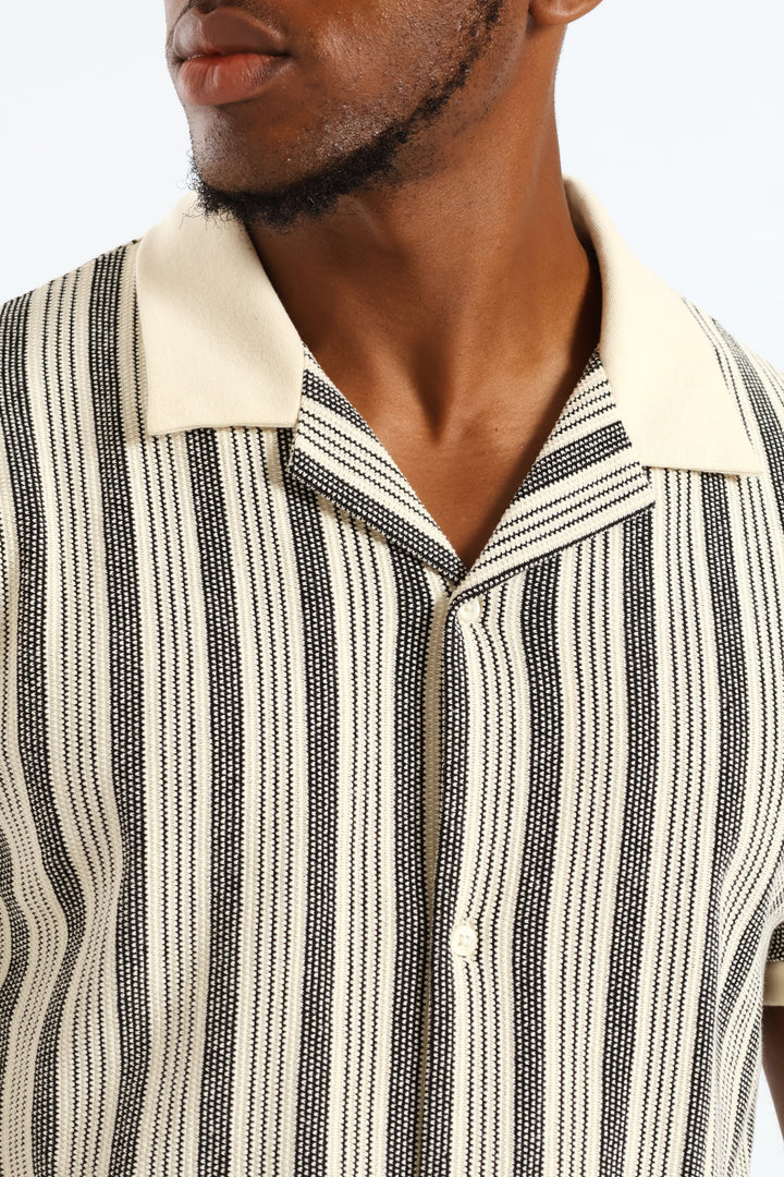 Surf Int Stripe Shirt - Off White