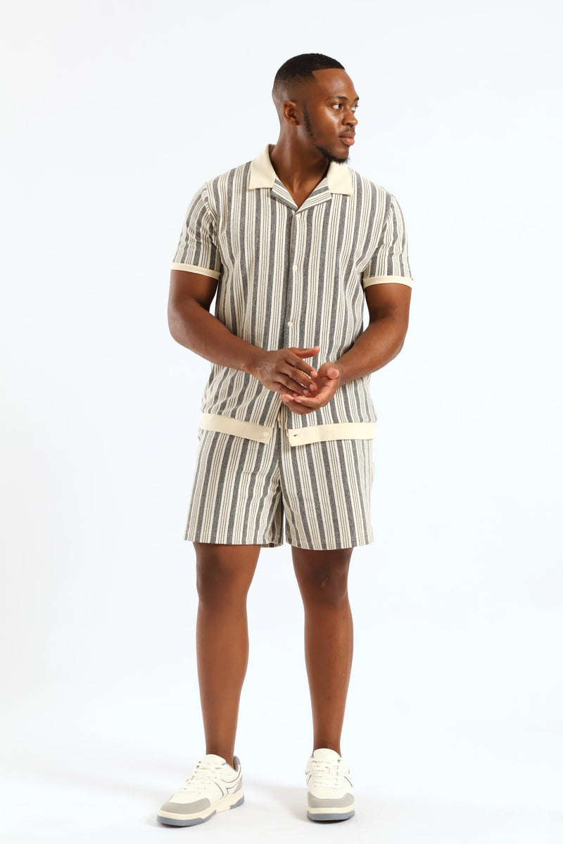 Surf Int Stripe Short - Off White
