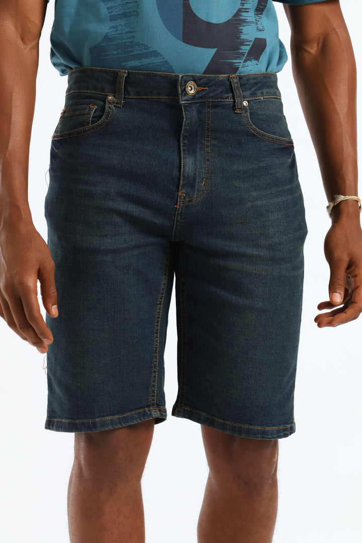 Dark Tint Denim Short - Dark Wash