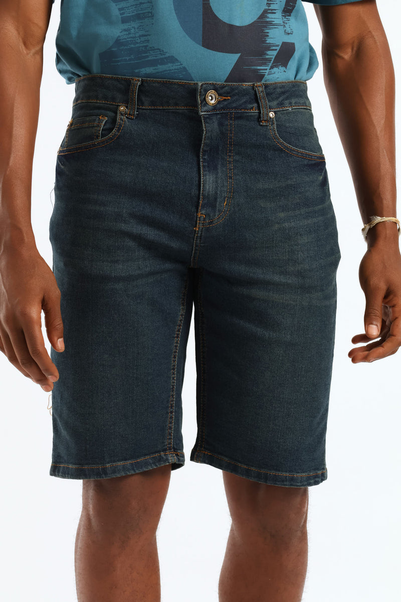 Dark Tint Denim Short - Dark Wash