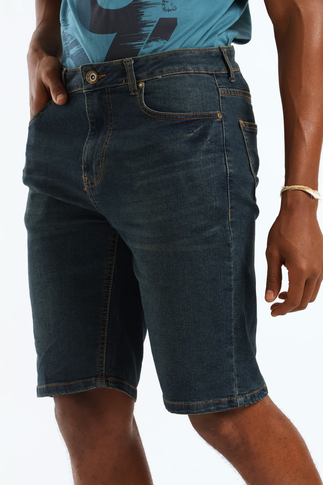 Dark Tint Denim Short - Dark Wash