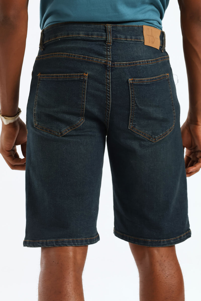 Dark Tint Denim Short - Dark Wash
