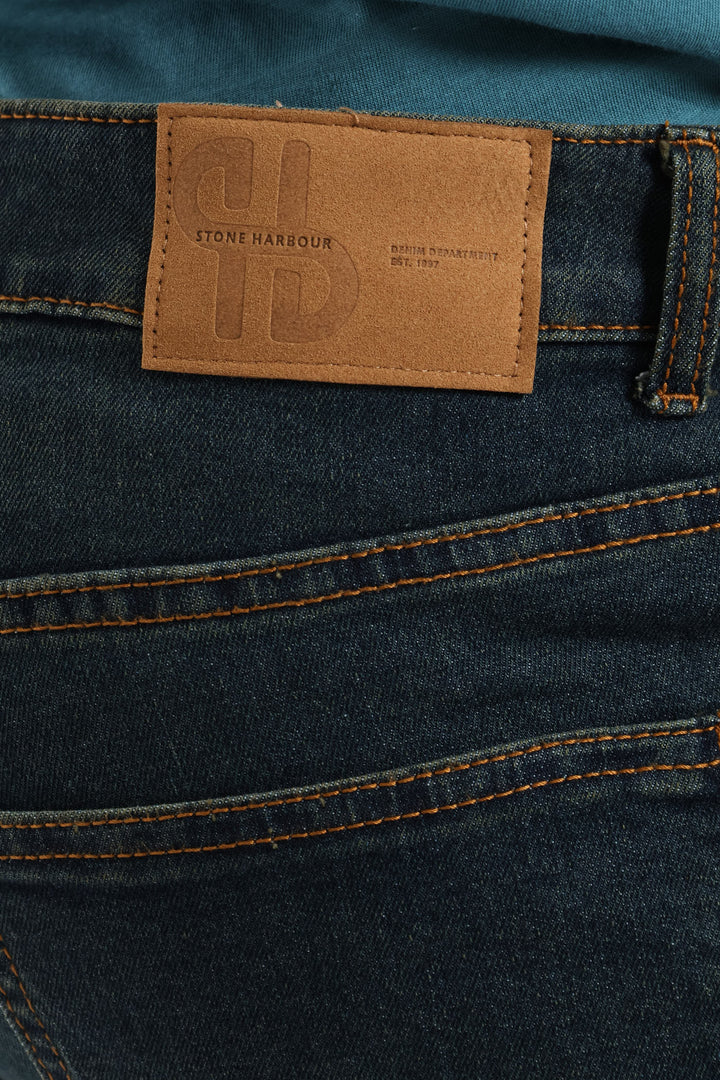 Dark Tint Denim Short - Dark Wash