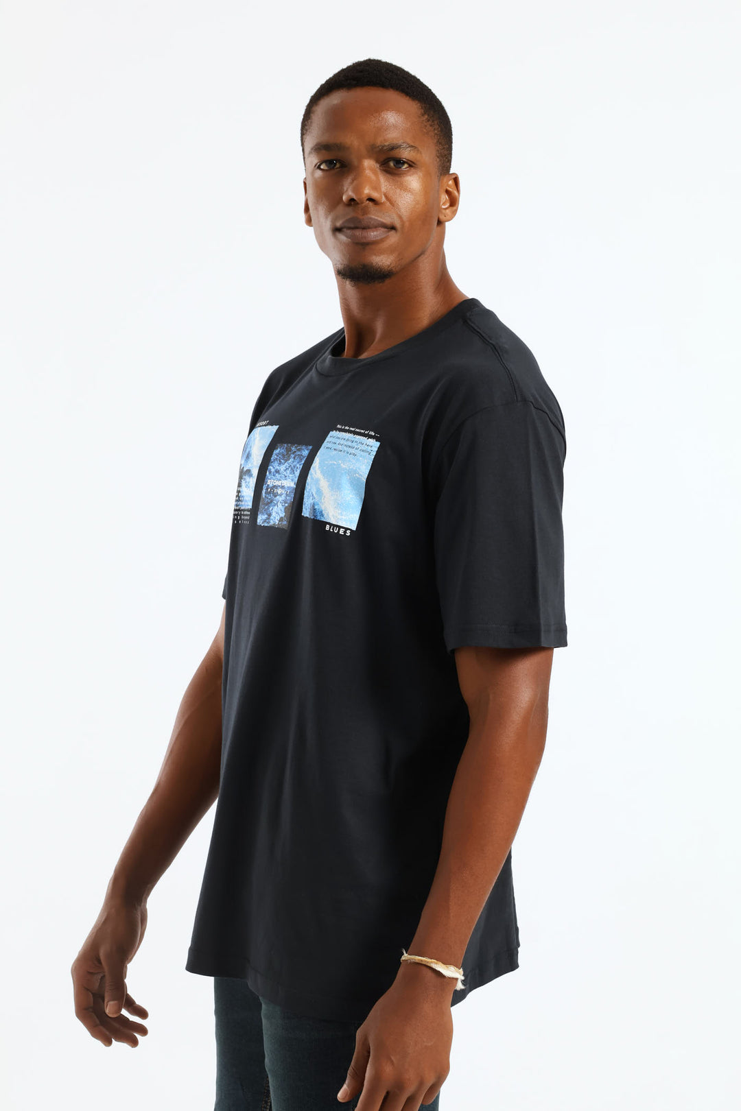 Ocean Photo Tee - Navy