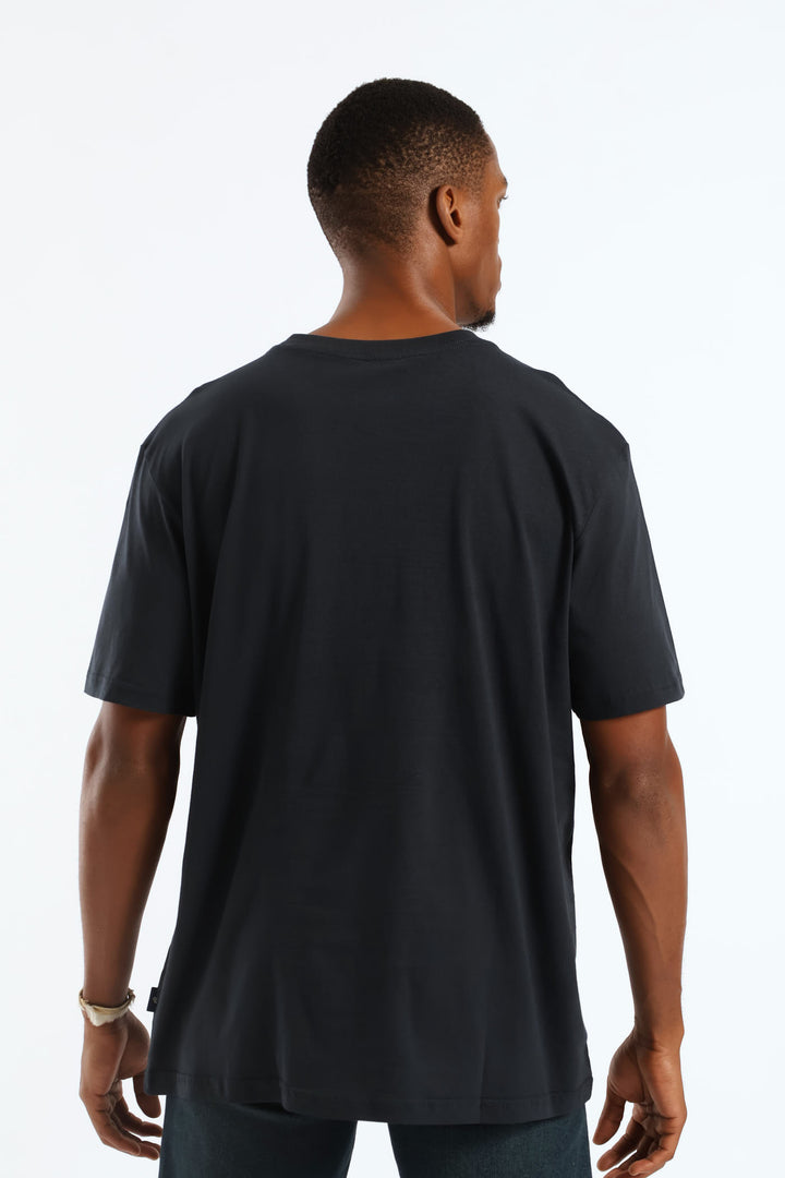 Ocean Photo Tee - Navy