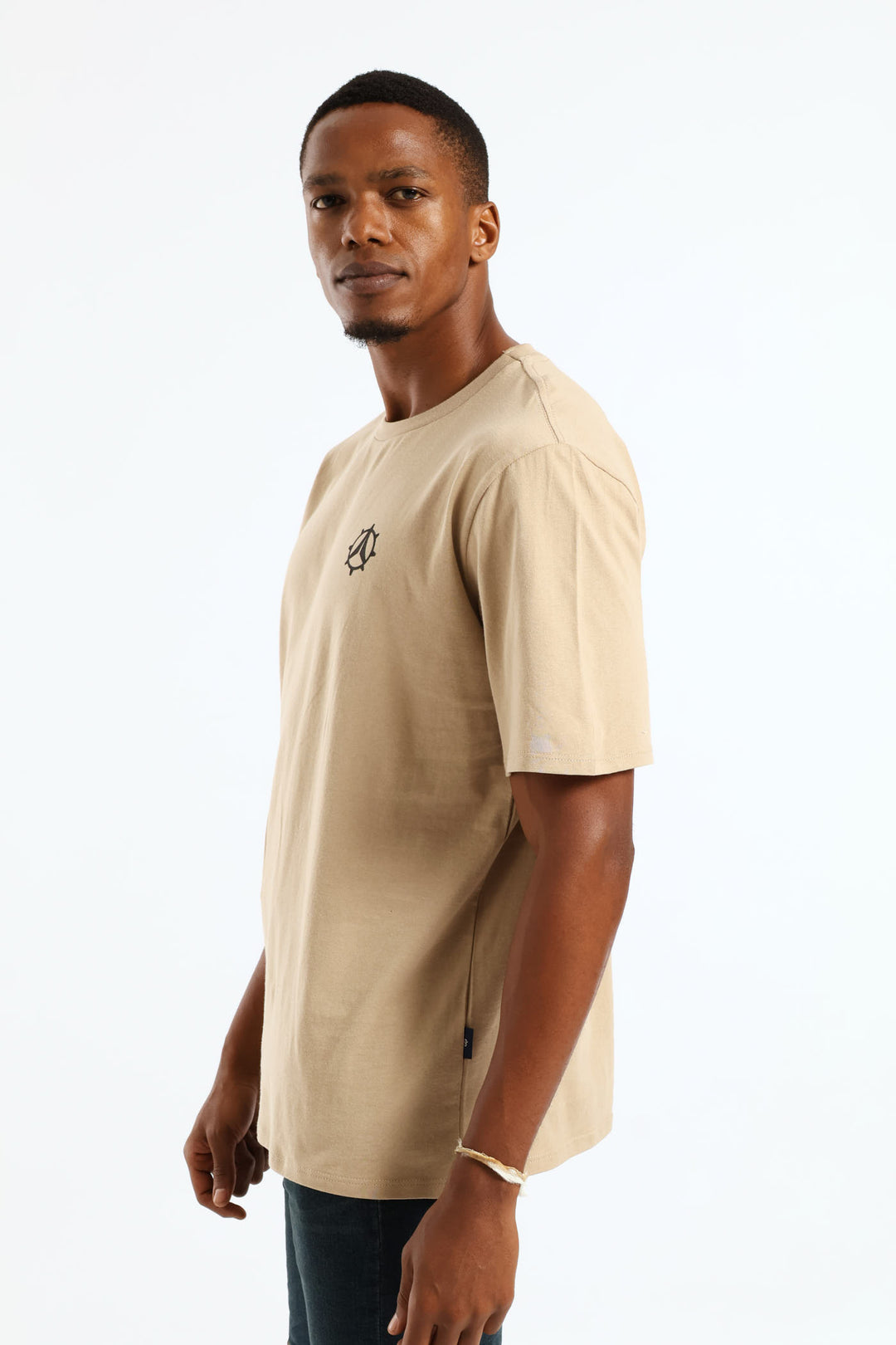 Photo Topographic Mt Front & Back Tee - Taupe